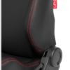 Cipher Auto - AR-8 Revo Racing Seats all black leatherette w/ red outer stitching