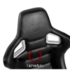 Cipher Auto - Racing Seats Black Leatherette Carbon Fiber w/ black stitching