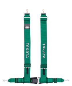 Street Oriented 4 point harness
3" Shoulders, 2" Lap belts with Pull-down adjusters
Bolt-in hardware
Street Legal
Available in Green or Black