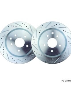P2M NISSAN 2006-08 350Z, 2005 G35 RWD, 2006-08 G35 (ALL), 2009+ (370Z/G37) REAR BRAKE ROTORS (NON-AKEBONO) (P2-Z34RBKR)