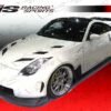 2003-2008 Nissan 350Z 2dr AMS WideBody Front Bumper. All Vis fiberglass Body Kits; bumpers, Lips side skirts, spoilers, and hoods are made out of a high quality fiberglass. All Body Kits come with wire mesh if applicable. Professional installation required. Picture shown is for illustration purpose only. Actual product may vary due to product enhancement. Modification of part is required to ensure proper fitment. Test fit all Body Kit parts before any modification or painting. Accessories like fog lights, driving lights, splitter, canards, add-on lip, intake scoops, or other enhancement products are not included unless specified in the product description. Intended for OFF ROAD use only.