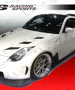 2003-2008 Nissan 350Z 2dr AMS WideBody Front Bumper. All Vis fiberglass Body Kits; bumpers, Lips side skirts, spoilers, and hoods are made out of a high quality fiberglass. All Body Kits come with wire mesh if applicable. Professional installation required. Picture shown is for illustration purpose only. Actual product may vary due to product enhancement. Modification of part is required to ensure proper fitment. Test fit all Body Kit parts before any modification or painting. Accessories like fog lights, driving lights, splitter, canards, add-on lip, intake scoops, or other enhancement products are not included unless specified in the product description. Intended for OFF ROAD use only.