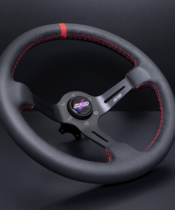 RED LEATHER RACE WHEEL