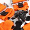 Cipher Orange 5 Point 3 Inches Camlock Racing Harness - SFI 16.1