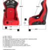 Cipher Auto - VP- 8 Racing Seats all black w/ Black Carbon PU- Pair
