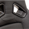 Cipher AR-8 Revo Racing Seats All Black Leatherette w/ black outer stitching -Pair