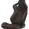 CPA2009 AR-9 Revo Racing Seats Black Leatherette Carbon Fiber with Red Diamond Stitching - Pair (NEW!)