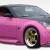 2003-2008 Nissan 350Z Duraflex Vader 3 Body Kit - 4 Piece - Includes Vader 3 Wide Body Front Bumper Cover (102263) Vader 3 Wide Body Rear Bumper Cover (102265) Vader 3 Wide Body Side Skirts Rocker Panels (102264)