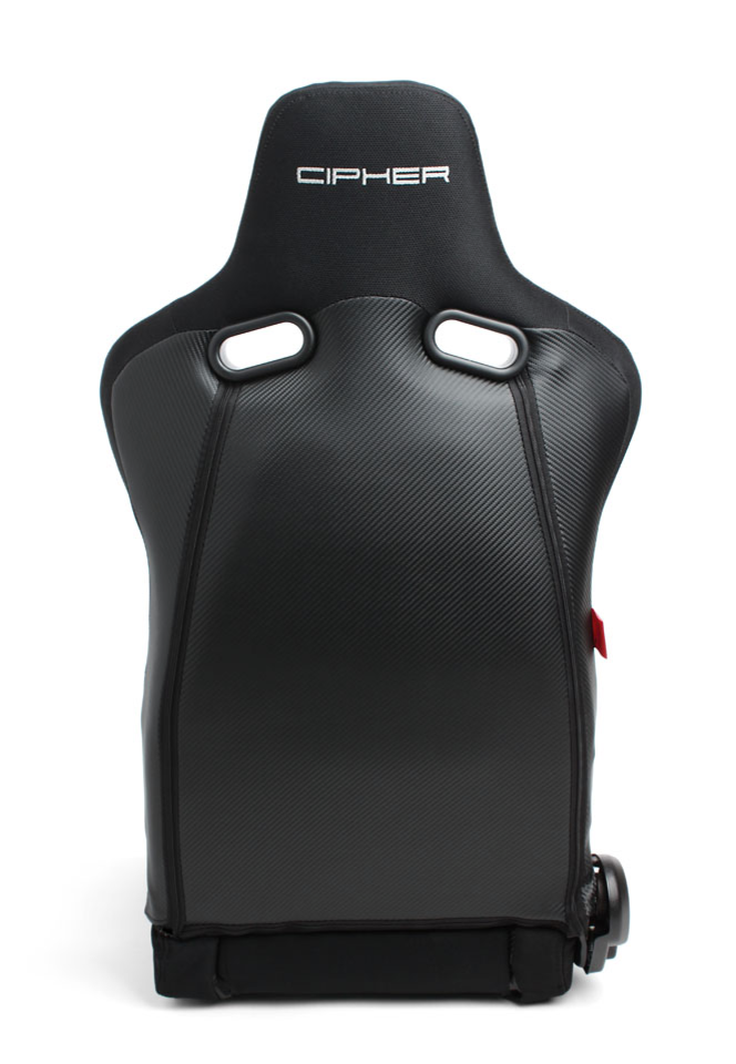 Cipher Auto - VP- 8 Racing Seats all black w/ Black Carbon PU- Pair