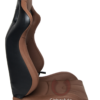 Cipher Auto -  Racing Seats Mocha Leathrette Carbon Fiber w/ Brown Stitching