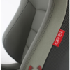 Cipher Auto - Racing Seats Gray Leatherette Carbon Fiber w/ dark grey stitching