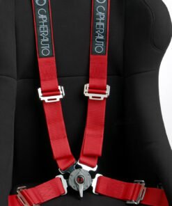 Cipher Racing Red 4 Point 2 Inches Camlock Quick Release Racing Harness - Pair