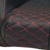 CPA2009 AR-9 Revo Racing Seats Black Leatherette Carbon Fiber with Red Diamond Stitching - Pair (NEW!)