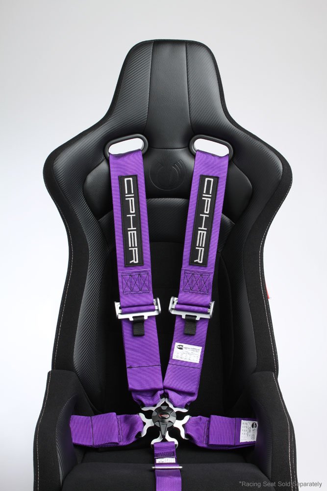 Cipher Purple 5 Point 3 Inches Camlock Racing Harness - SFI 16.1
