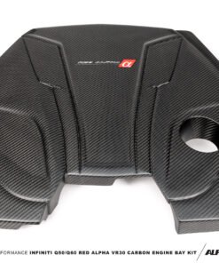 AMS Performance Infiniti Q50 / Q60 Red Alpha Matte Carbon Engine Cover