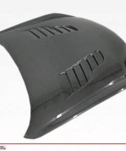 2003-2007 Infiniti G35 2Dr Z Speed Heat Extractor Carbon Fiber Hood. VIS Carbon Fiber Hoods and Trunks are made from 100% ISO-certified, Grade-A carbon fiber material.  All VIS Carbon Fiber Hoods and Trunks are manufactured using a two-part construction design.  The top layer is composed of carbon fiber material bonded to the hood surface with high-grade epoxy resin, andfinished with an ultra-clear (Poly Shield), UV-protective polyurethane coating for a high gloss finish.  A one-piece, smooth underside shell is fused to the top layer enhancing the product’s structural integrity.  The edges are smoothed by hands to insure good quality finish all around. In 2014, we further improved on this manufacturing process by introducing the Vacuum Infusion Process (V.I.P.), which utilizes a single-mold vacuum to produce parts that are 10-20% lighter than before while improving durability. We are transitioning our full spectrum of carbon parts to use the VIP process so that our customers can enjoy these improved products without incurring a huge cost increase.
All VIS Carbon Fiber Hoods and Trunks come with a VIS badge of authenticity. Please be sure to look for the badge when purchasing. Due to the unknown nature of the intended uses of these products, hood pins are required. These products are intended for off-road use only, unless your local and state laws state otherwise.